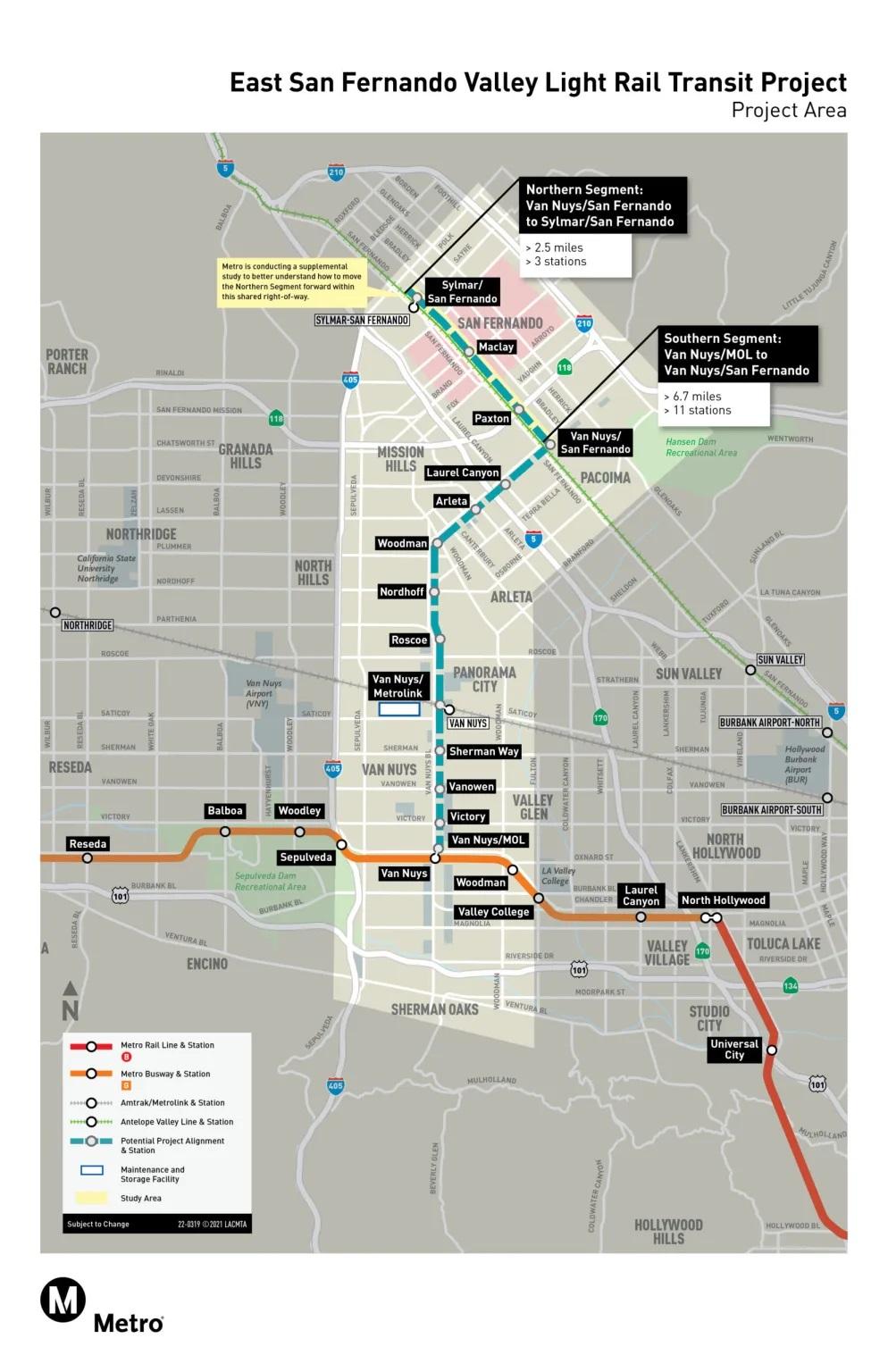 Feds provide 893M grant for Van Nuys Boulevard light rail line Urbanize LA